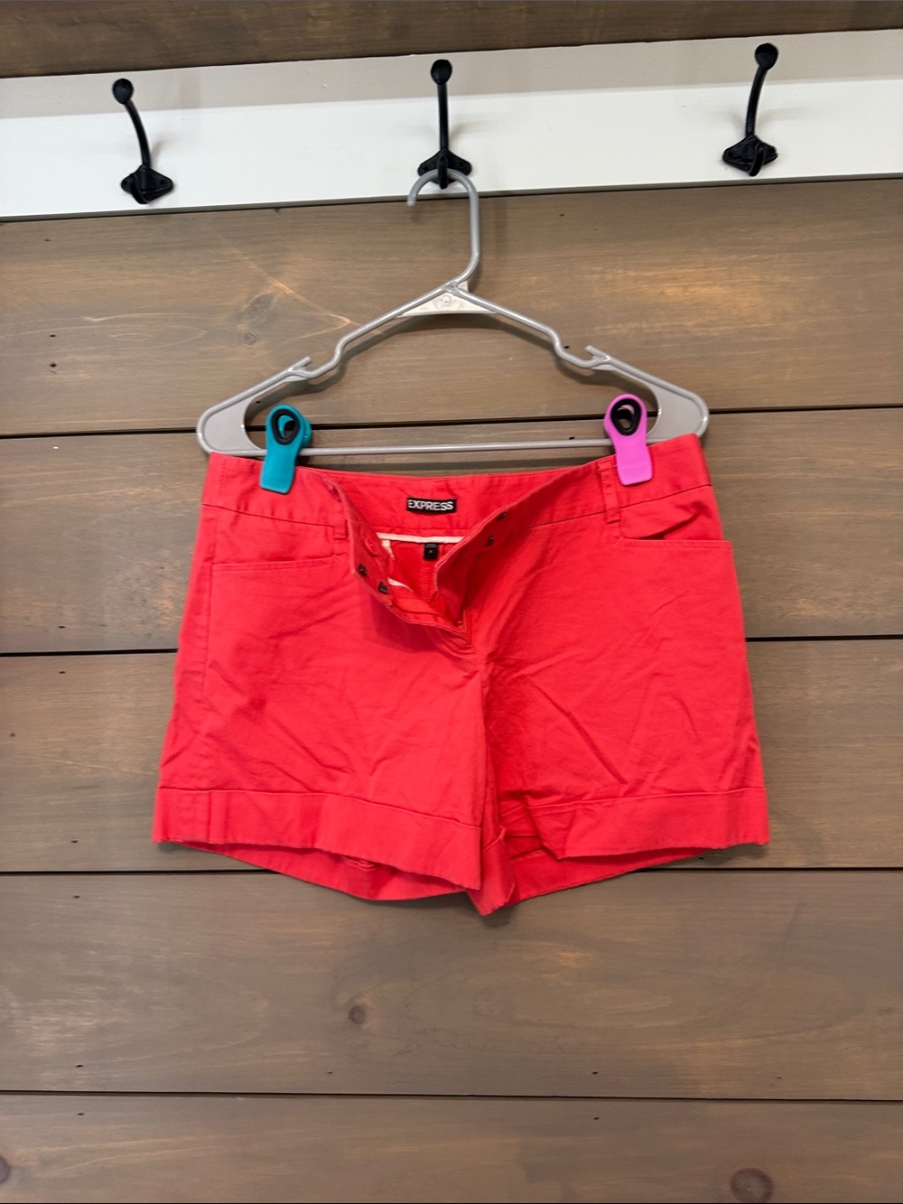 Express Coral Shorts